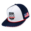 2023 Brickyard Americana Rope Hat in red, white, and blue - front view