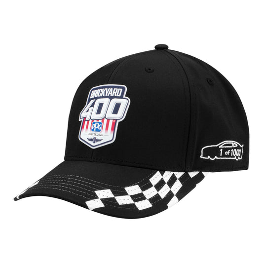 2026 Brickyard 400 Limited Edition Hat #1 in Black - Front left view
