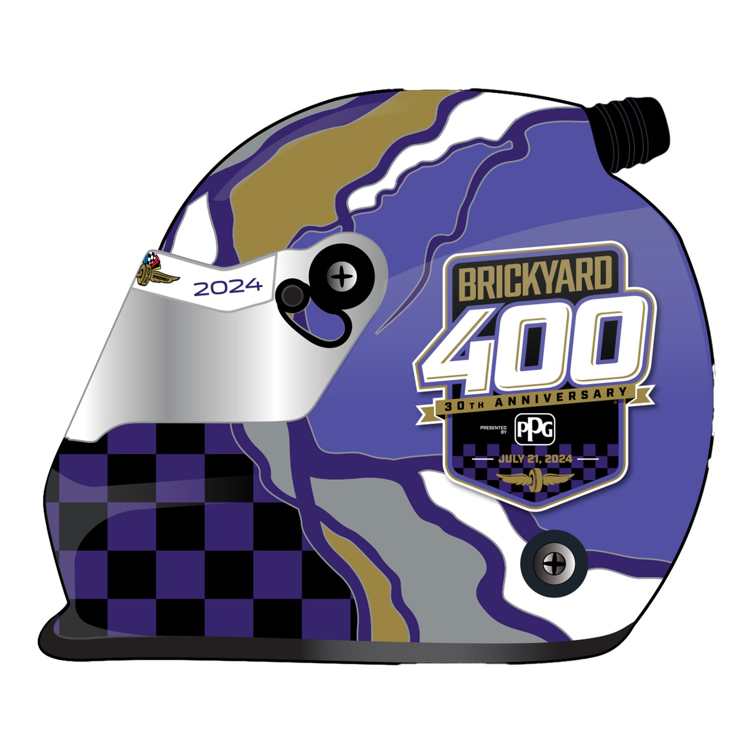 2024 Brickyard 400 30th Anniversary Mini Helmet