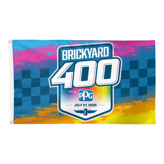 2025 Brickyard 400 3x5 Flag - Front View