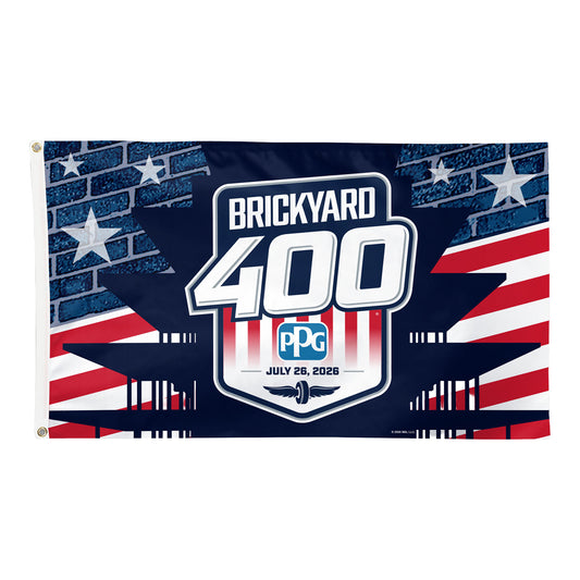 2026 Brickyard 400 3x5 Event Flag - Front View