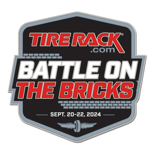 2024 TireRack.com Battle on the Bricks Hat Pin - Front View