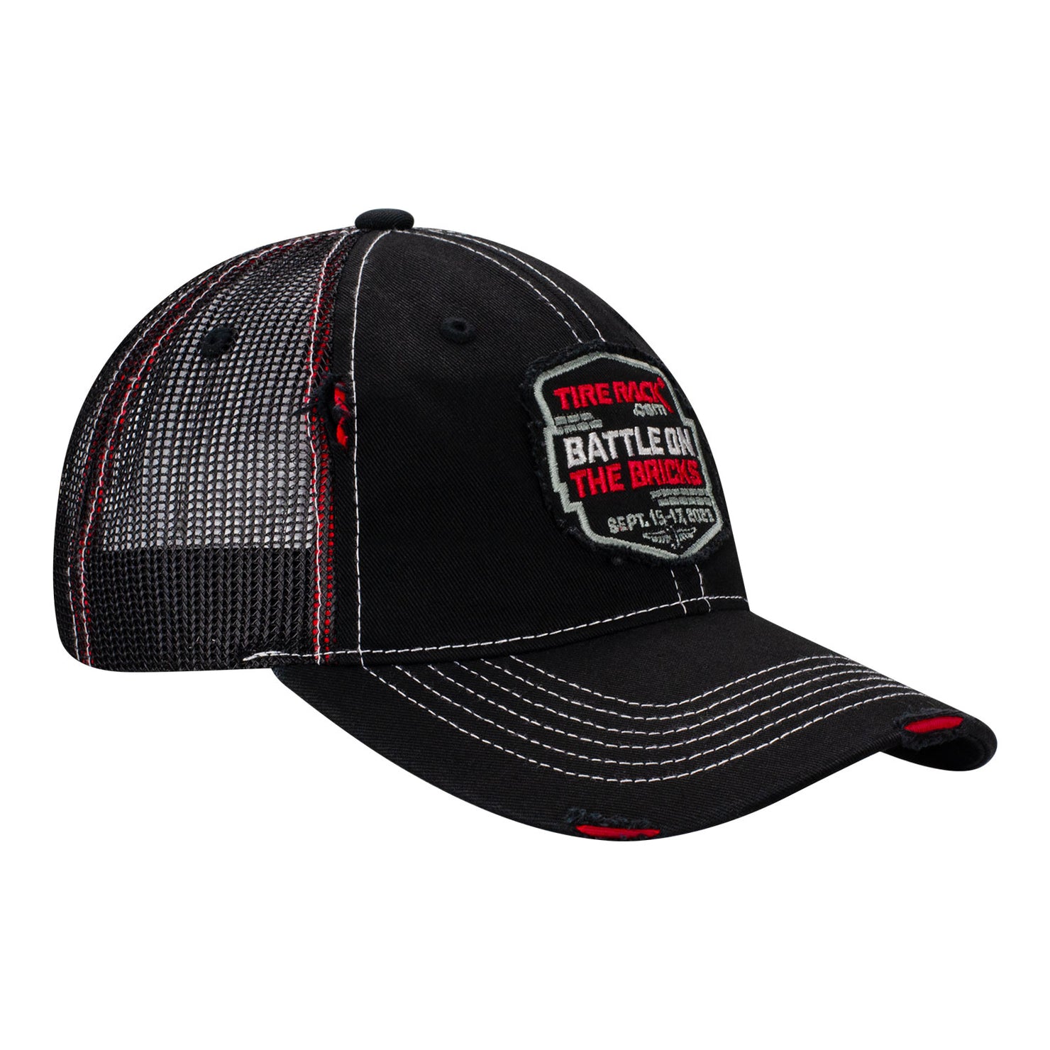 2023  IMSA Distressed Meshback Hat - Angled Left View