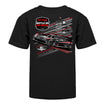 2023 Youth IMSA Ghost Car Shirt in black - back view