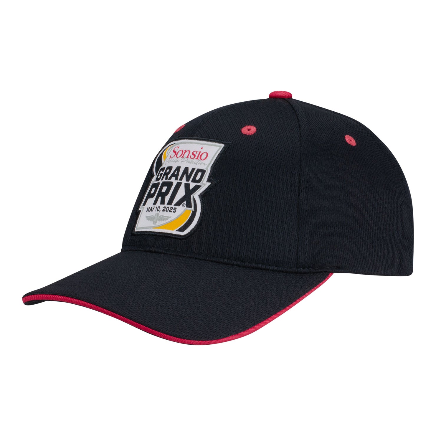 2025 Sonsio Grand Prix Hat in Black - Front Left View