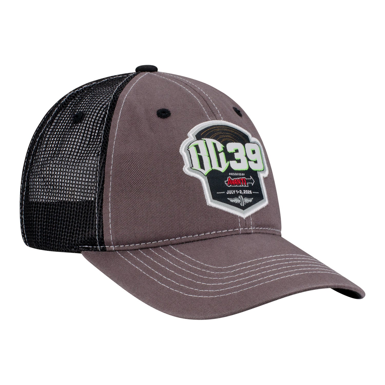 2025 BC39 Slouch Mesh Hat in Brown - Front Right View