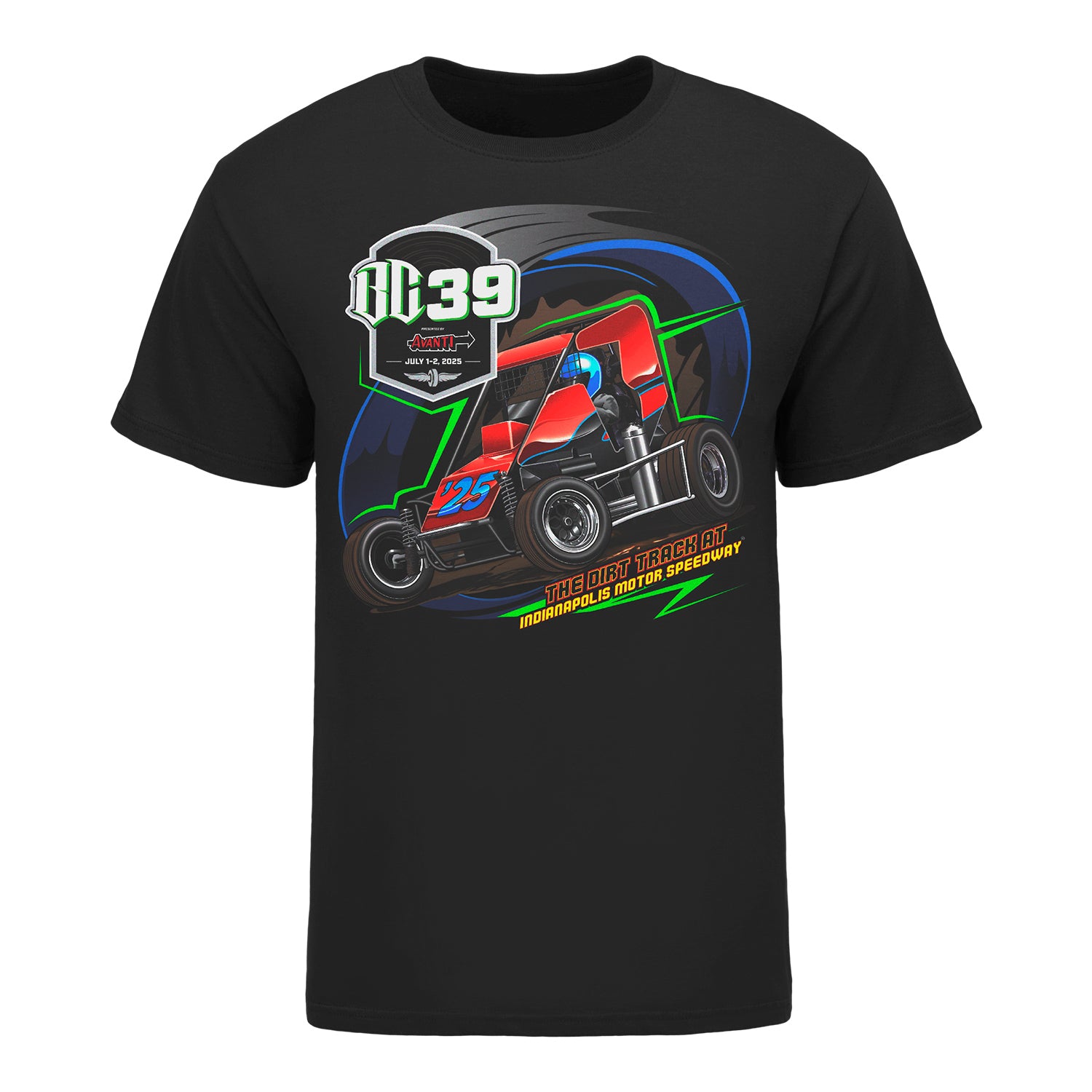 2025 BC39 Entry Lineup Shirt in Black - Front View
