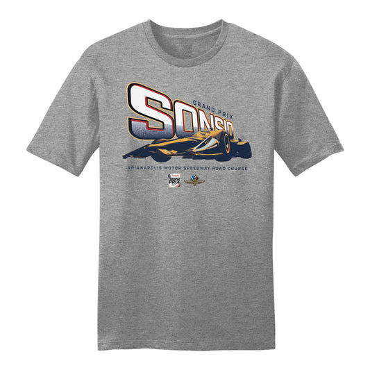 2026 Sonsio Grand Prix Event T-shirt in Grey - Front View
