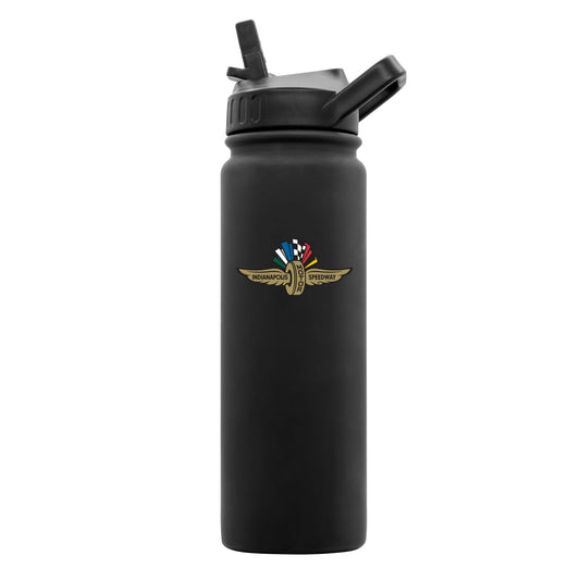 Wing Wheel Flag Quencher Bottle 24oz - front view