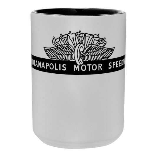 Wing Wheel Flag Etched Front Gate Mug 15oz - front view