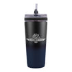 Wing Wheel Flag Ice Shaker Bottle Tumbler with Straw