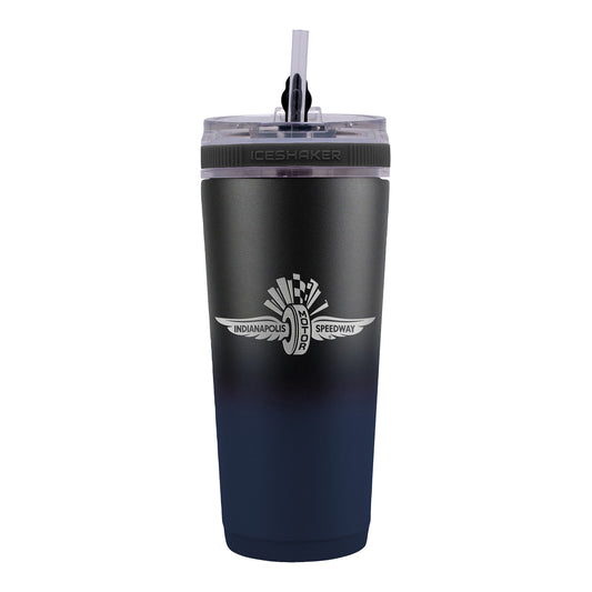 Wing Wheel Flag Ice Shaker Bottle Tumbler with Straw