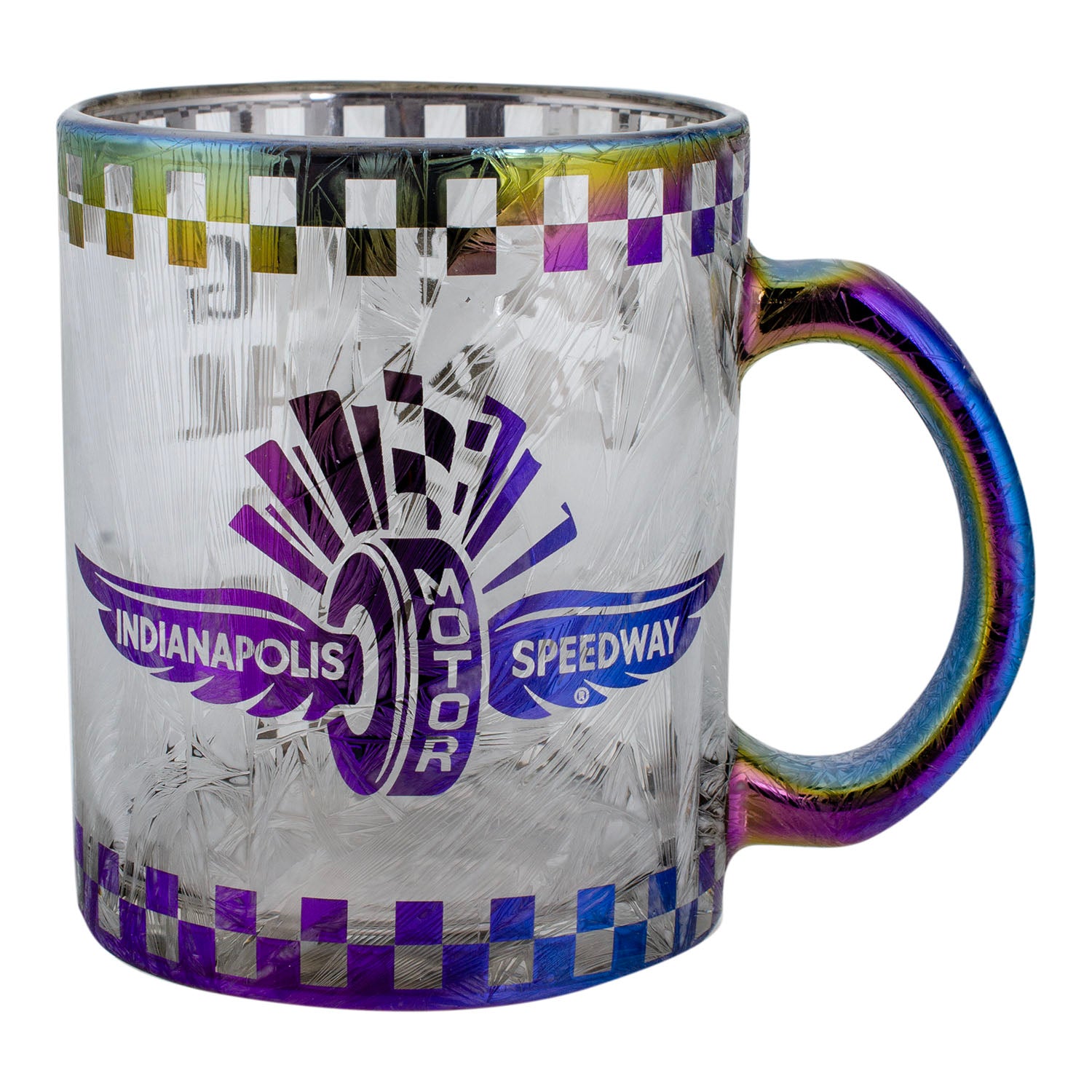 Wing Wheel Flag Crystal Mug - Front Left View