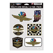 Wing Wheel Flag Fan Pack 6pk Decals