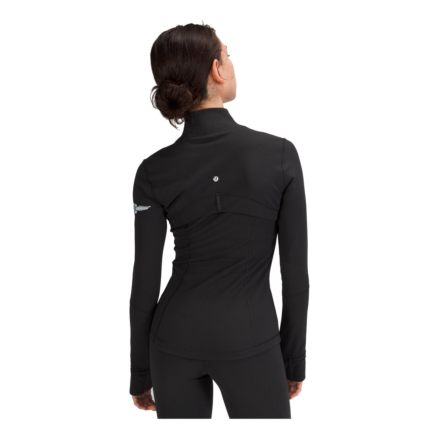 Lululemon black zip up jacket best sale