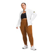 lululemon Wing Wheel Flag Define Full Zip Jacket in white, front view, unzipped