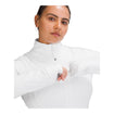 lululemon Wing Wheel Flag Define Full Zip Jacket in white, top collar view