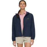 Ladies Wing, Wheel, Flags Pivot Jacket in Blue - Front View