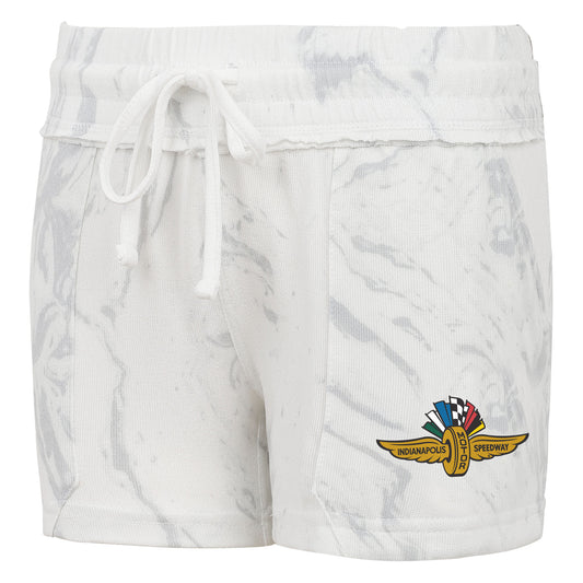Indianapolis Motor Speedway Marble Ladies Pajama Shorts - front view