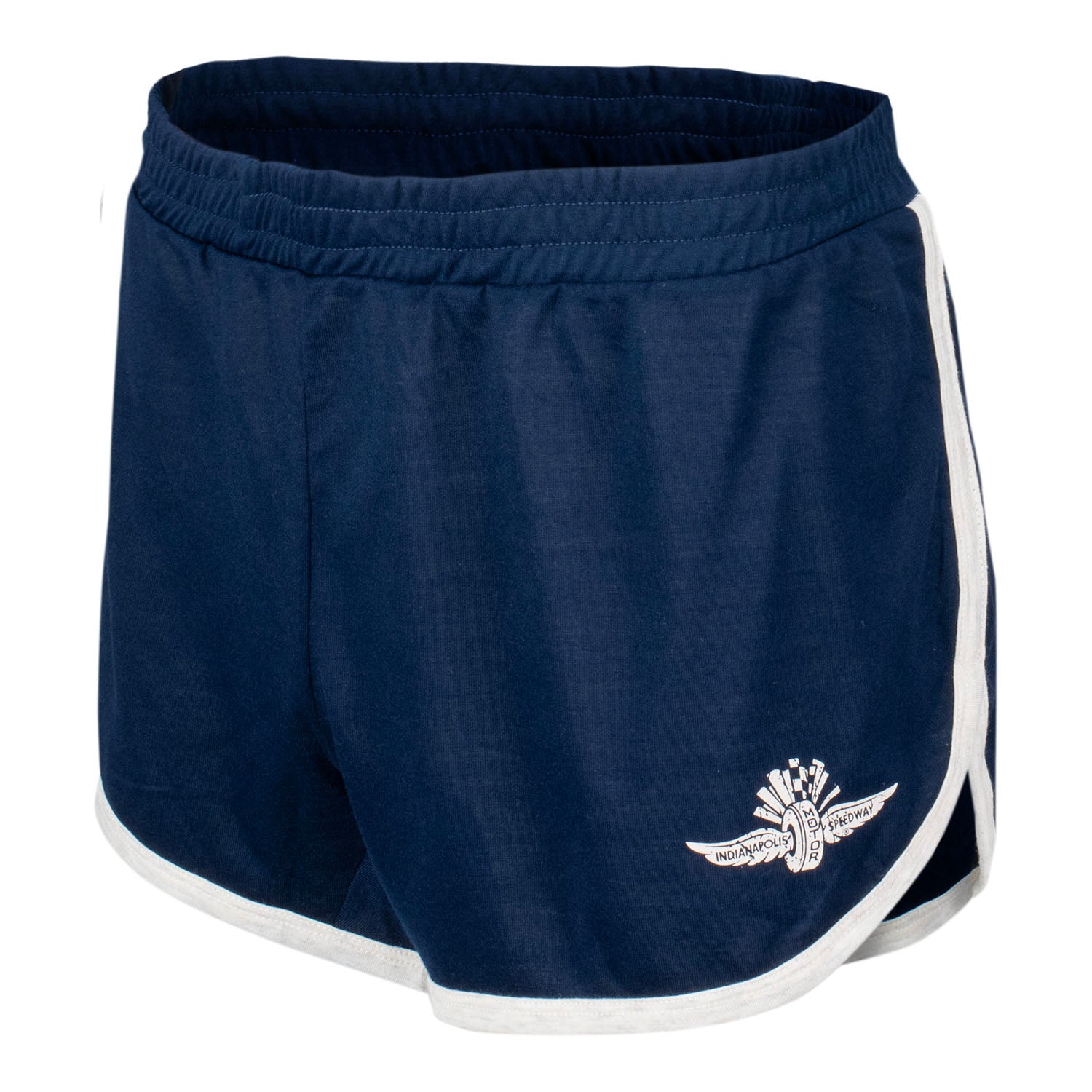 Ladies Wing Wheel Flag Outbound Shorts in Blue - Front View