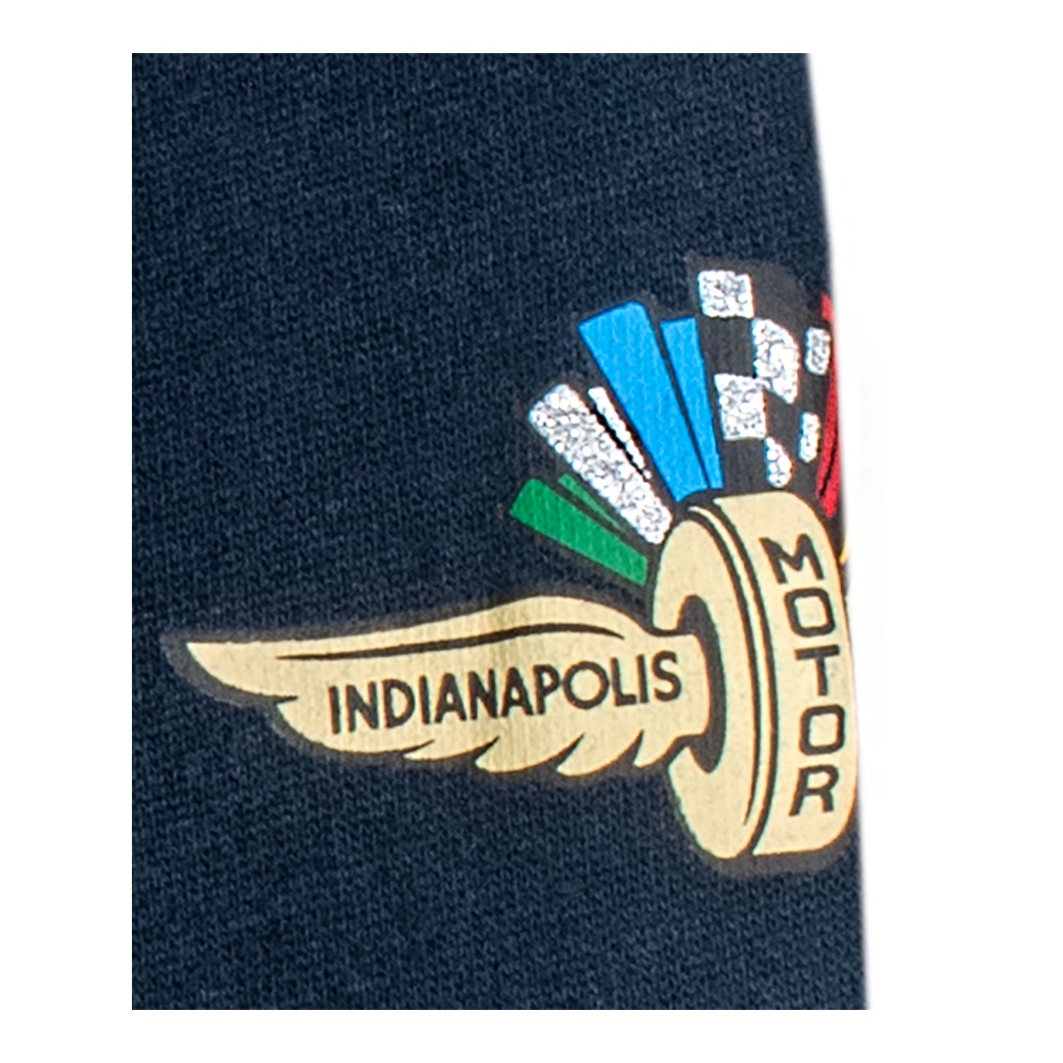 INDIANAPOLIS インディアナポリス スウェット トレーナー LOGO7 Indianapolis Motor Speedway Women's '47 Brand Glittered Oversized Crew