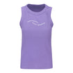 Ladies Indianapolis Motor Speedway Waves Ribbed Tank Top in Purple - Front View