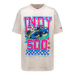Ladies Indianapolis Motor Speedway Boyfriend T-Shirt in White - Front View