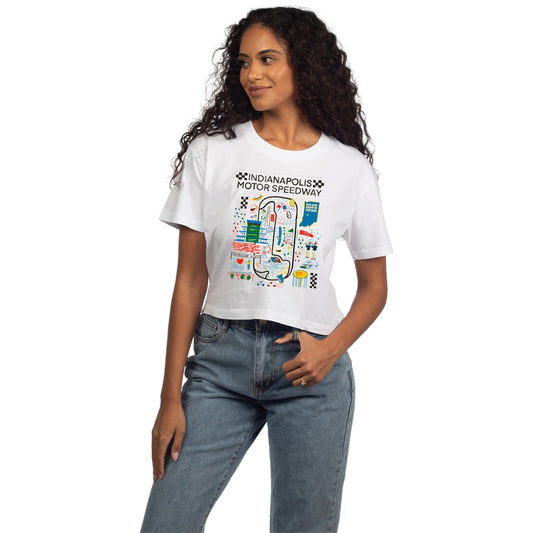 IMS Julia Gash Inspo Short n'Sweet Tee in White - Front View