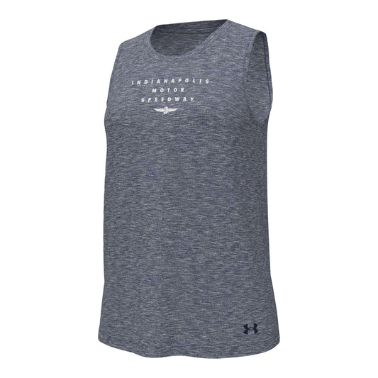 Ladies Indy 500 Under Armour Tank in Grey - Front View