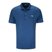 Wing & Wheel Johnnie-O Clovers Polo in Blue - Front View