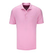 Wing & Wheel Johnnie-O Striped Polo in Pink - Front View