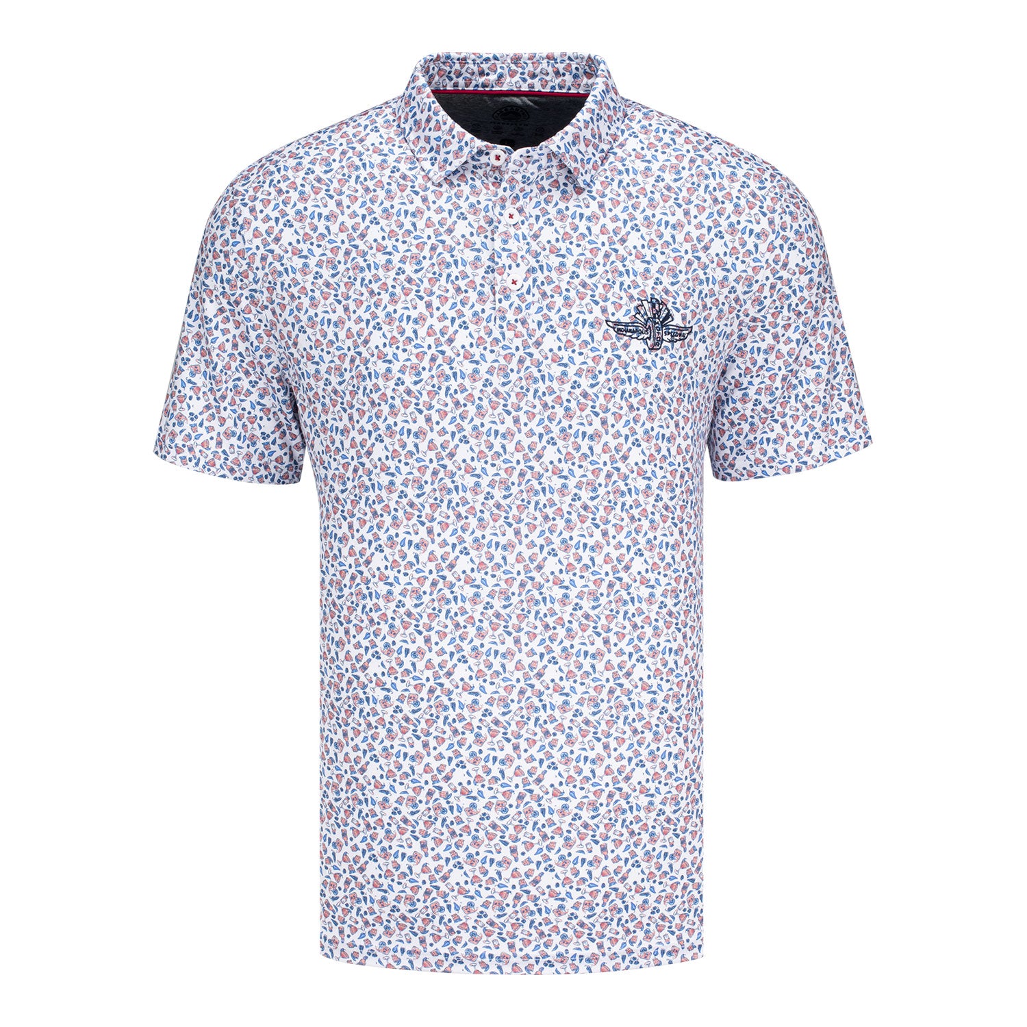 Indianapolis Motor Speedway Flag & Anthem MVP Frisco Margarita Polo - Front View