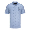 Indianapolis Motor Speedway Flag & Anthem MVP Rocks Glass Polo in Blue - Front View
