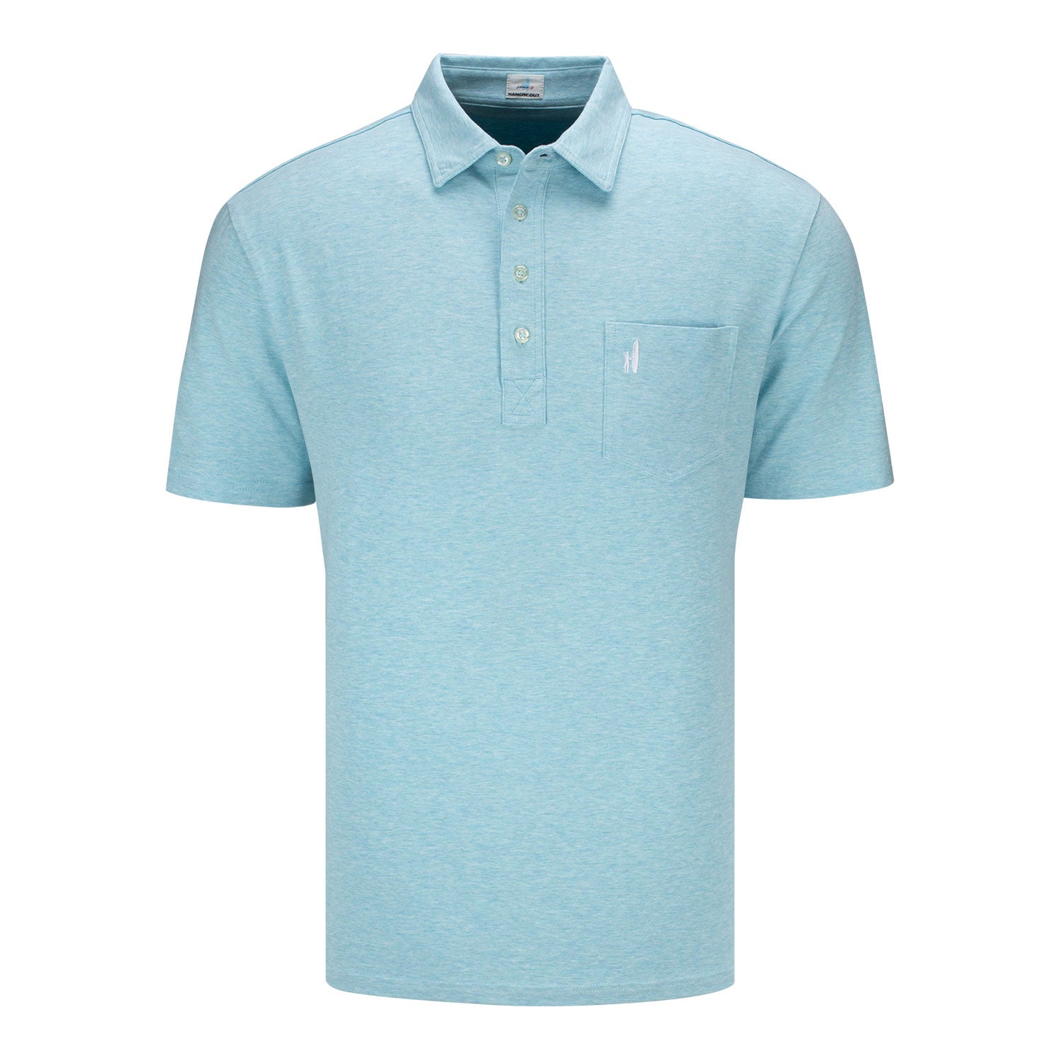 Wing Wheel Johnnie O Heathered Original Polo - front view