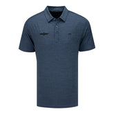 WWF Travis MathewThe Heater Polo in Blue - Front View
