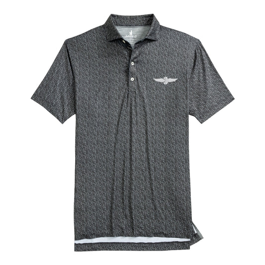 Wing & Wheel Johnnie-O Poppin Tops Polo in Grey - Top View