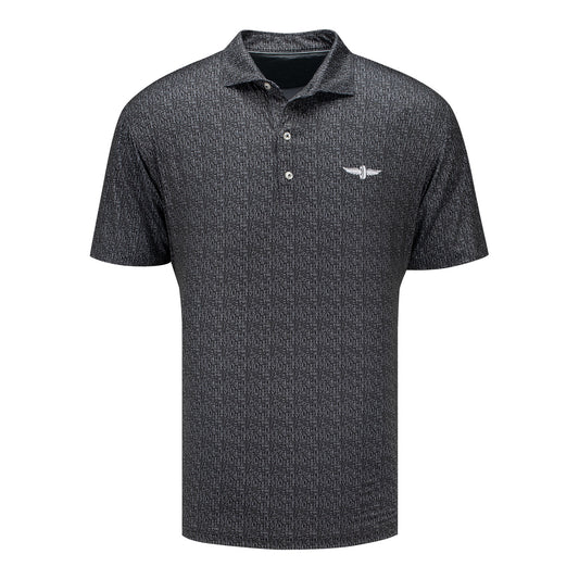 Wing & Wheel Johnnie-O Poppin Tops Polo in Grey - Top View