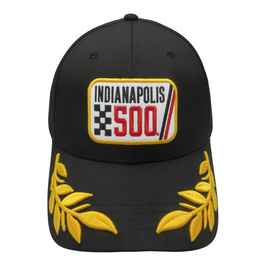 Indy 500 Gold Leaf Hat in Black - Front view