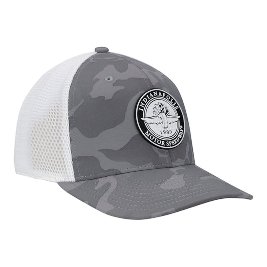 Wing Wheel Flag Camo Hat, side  view