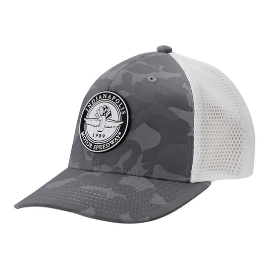Wing Wheel Flag Camo Hat, front view