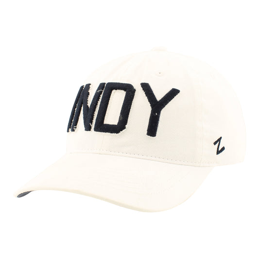 Wing and Wheel INDY Unstructured Buckle Hat - front view