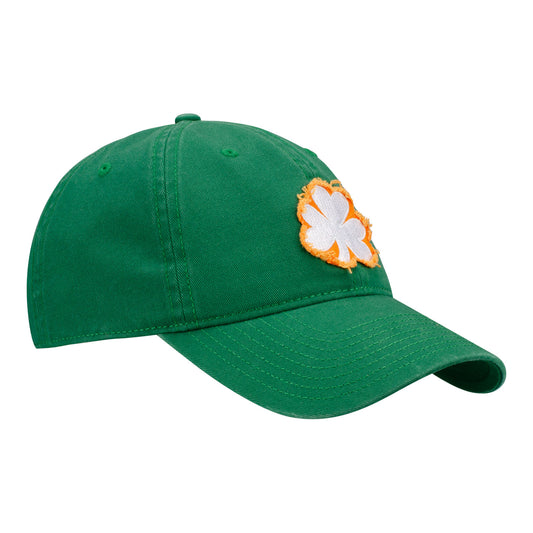 Wing Wheel Flag Shamrock Hat - front view