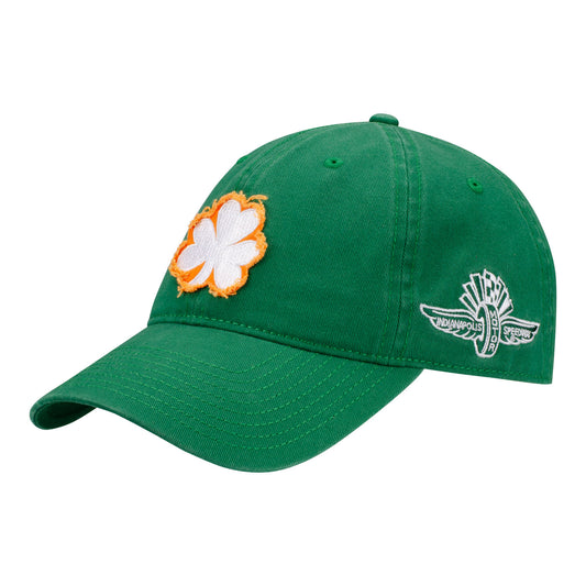 Wing Wheel Flag Shamrock Hat - front view