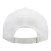 Wing Wheel Flag Embroidered Hat- White - back view
