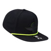 Wing Wheel Flag Neon Rope Flat Bill Hat - front view