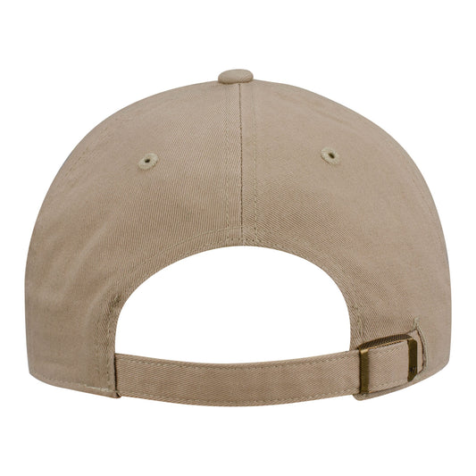 Wing Wheel Flag Clean Up Khaki Hat in Brown - Back View