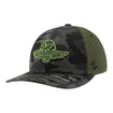 Wing Wheel Flag Campfire Camo OHT Hat - Front Left View