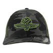 Wing Wheel Flag Campfire Camo OHT Hat - Front View