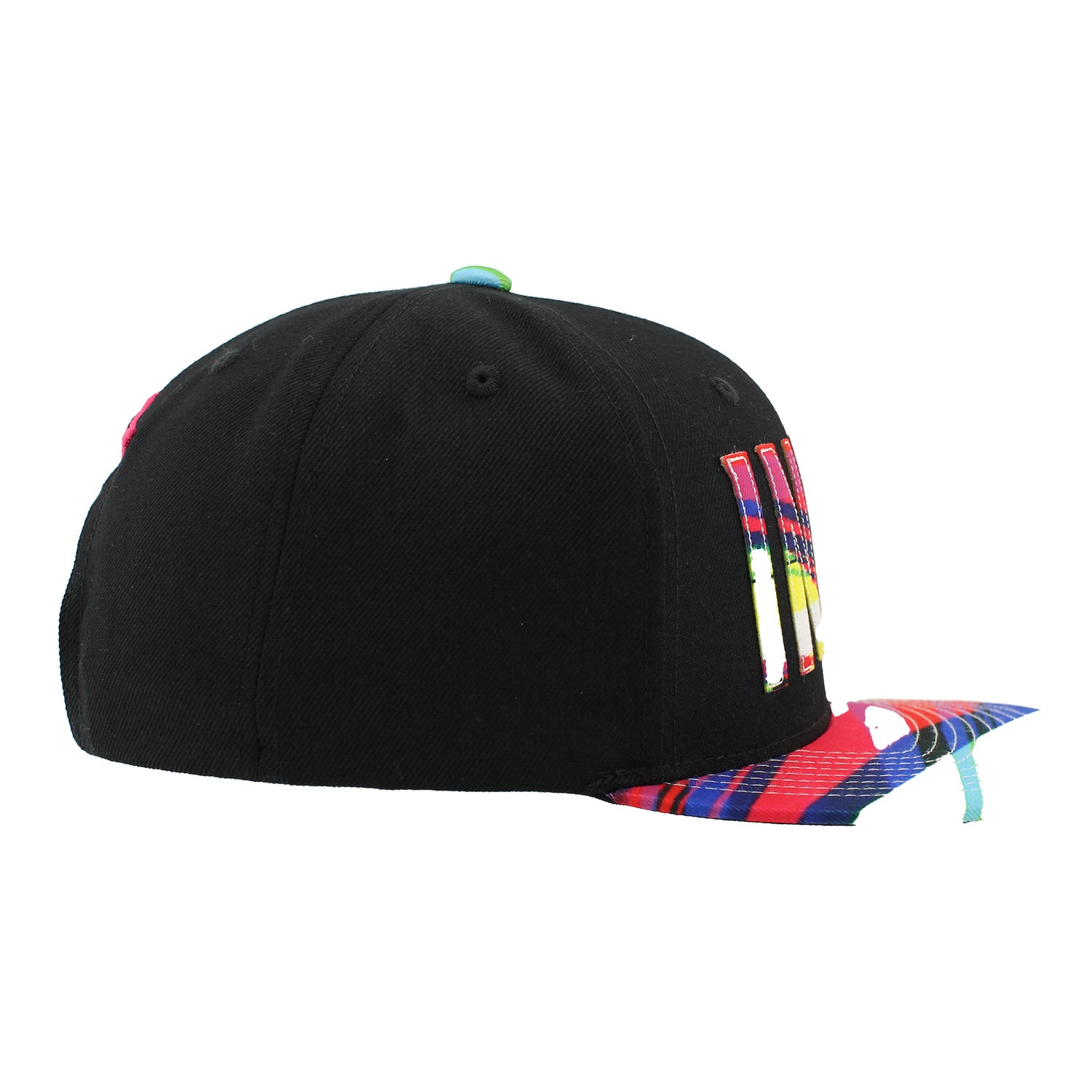 INDY Multicolor Flat Bill Hat - Right Side View