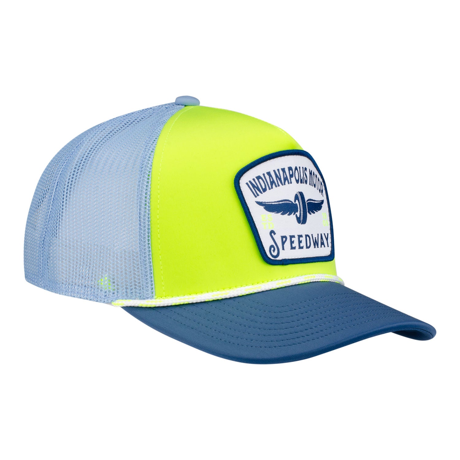 Wing Wheel IMS Neon Mesh Hat - Right Side View